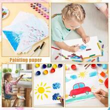 50 ورقة ورق مائي مقاس 8.5 * 11 بوصة، ورق مائي A4 بكميات كبيرة أبيض للطلاب والفنانين البالغين للرسم المائي، ورق مائي مقاس 8.5 * 11 بوصة 50 ورقة، ورق فنان ثقيل مناسب للطلاب والفنانين للرسم المائي