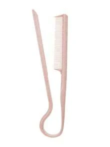 1pc Wheat Straw Flat Hair Brush With Clip Board, Salon Hair Brush Smooth Hair Material, Hair Styling Straightening Iron V-Shape Hair Straightening Brush, Women & Girls Hair Brush, Styling Curling & Straightening Brush