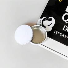 1pc Portable Small Size Cigarette Tobacco Storage Container, White Metal Smoking Accessories Organizer