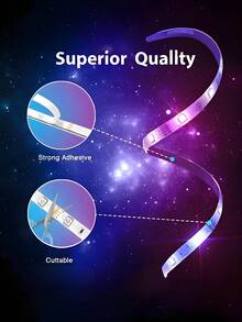 1PC Smart LED Light Strip,RGB LED Light Strip, Music Synchronization,USB Power Supply, With 24-Key Remote Control, Can Be Controlled By Application, Timer Setting, Music Mode, Suitable For Birthday Parties, Led Lights,Led Lights For Bedroom,Room,Led Strip Lights,String Lights,Ceiling Decor,Halloween Lights,