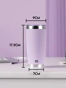 Meoky Cốc cà phê 20oz dành cho văn phòng, Cốc cách nhiệt chân không bằng thép không gỉ 304 có nắp, chai nước, hoàn hảo cho đồ uống nóng và lạnh, lý tưởng khi đi du lịch và sử dụng ngoài trời, quà tặng sinh nhật cho phụ nữ, mẹ, bạn thân, cô dâu, quà phù dâu, trà trắng Cốc, Ngày Của Mẹ, Ngày Lễ Tình Nhân, Quà Tặng Năm Mới - Màu tím - Xem 5