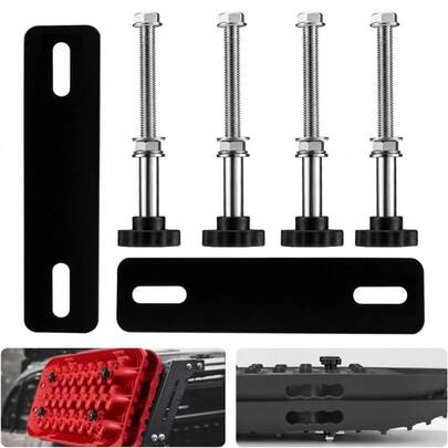 TRACTION BOARD MOUNTING KIT, Easy-To-Install Recovery Board Mount, Safety Traction Board Mount, Universal Recovery Board Mounting Kit With 4.72"~6.69" Hole Spacing