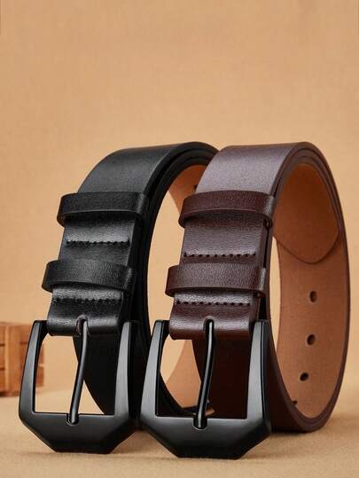 Neuer Gürtel Herren Nadelverschluss Gürtel Lässig Hosen Jeans Weiche Lederhose Gürtel Abriebfest und langanhaltend Geschäftsstil