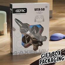 Foam Drone RC Airplane Toys For Beginners, Remote Control Plane Fighter Jet With Light, Auto Hovering, 360° Flip And 2 Batteries, Christmas, Halloween, Thanksgiving Gifts