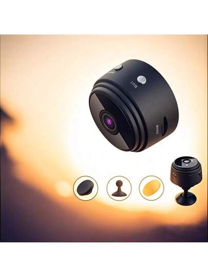 1pc Small Slimme Wireless WiFi Surveillance Camera. It Is Made Of ABS Material Supports Intelligent Loop Recording, High Definition Infrared Night Vision, Strong Magnetic Attraction, Has Relatively Long St by Time. view 4