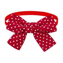 1PC Red Bow Tie Pet Tie, Creative Grid Ripple Dot Stripe Design Elements, Suitable For New Year And Christmas, Decorative Accessories For Small Dogs And Cats - Multicolor - View 14