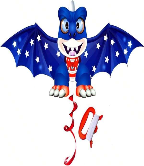 HENGDA KITE Juvenile Dragon Kite,For Kids And Adults,Easy To Fly,Excellent Fabric And Structure Design,The Pictures Are Beautiful In High Definition,Suitable For Beginners(59x22) In