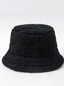 1 Gruby i ciepły kapelusz typu bucket hat dla mężczyzn i kobiet, odpowiedni na jesienne i zimowe ulice, imprezy, zajęcia na świeżym powietrzu, odzież zimowa w stylu Y2K, ciepła zimowa