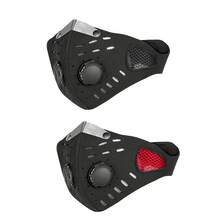 1 szt. Nowa maska rowerowa Maski sportowe z odpinanymi filtrami Motocyklowe oddychające maski na twarz Półmaska z filtrem Maska motocyklowa Ochrona przeciwpyłowa Nadaje się do jazdy na rowerze, biegania i chodzenia