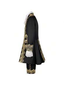 Men's Costumes - Váy hoàng tử thêu màu xanh lá cây - Xem 5