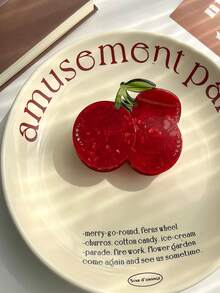 1pc Fruit Themed Hair Claw Clips, Novelty Strawberry, Lemon, Banana, Cherry, Hair Claw Hair Accessories, Unique Pitaya, Pineapple, Durian, Strawberry, Shark Claw Clips, Simple Hair Clips For High Ponytail - Multicolor - View 8