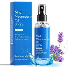 Pure Magnesium Oil Spray, Topical Magnesium Spray Extra Strength, Natural Ingredient & Fast Absorbent, Organic Magnesium Chloride Oil For Feet, Sleep - 藍色 - 查看 1