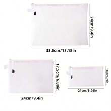 16pcs/8pcs/Baby Room Toy Storage Bag, Block Storage Bag, Puzzle Toy Sorting And Organizing Magic Bag, Mesh Bag Zipper Bag, Outing Toiletries Storage Bag - Multicolor - View 2