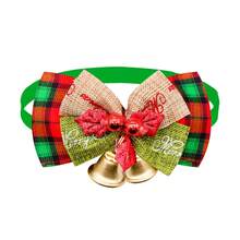 1 Stück Weihnachts Doppelschicht Fliege für Haustiere, verstellbar, klassisches Weihnachtsrot und Grün kariertes Glöckchen Dekor, geeignet für kleine Hunde und Katzen, exquisites und bequemes Weihnachtsgeschenk für Haustiere - Verschiedenfarbig - Übersicht 13