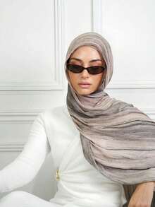 1 pieza Pañuelo para la cabeza con estampado de flores y mármol en estilo bohemio, de estilo callejero casual y fashionable, adecuado para uso diario en todas las estaciones - Multicolor - Ver 3