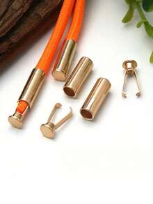 20 Heavy-Duty Rope Locks - Protecting Shoelaces, Drawstrings, Pants, Bags, Hoodies - Adjustable Metal Clips For Easy Installation - Suitable For DIY Handicrafts, Clothing And Organizing Cables - (Black) For Clothes, Handicraft Products, Fashionable Metal Surfaces, Sturdy Metal Structures, Bag Fasteners, Compact Designs, Sturdy Fasteners, Adjustable Clips, And Handicraft Enthusiasts - Multicolor - View 2