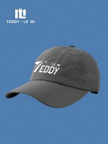 TEDDY LE MI 1pc Unisex Breathable Quick-Dry Casual Sports Sun Visor Hat, Black/Navy Blue/Royal Blue/White/Beige/Light Grey/Dark Grey, Suitable For Hiking, Running, Beach, Street, Office, Summer