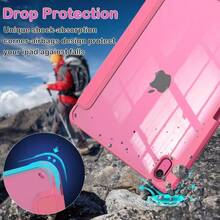 11th Generation 11 - Inch A16 2025, 10.9'' 10th Gen 2022, Slim Lightweight 1110 Th Gen Protective Cover With Trifold Stand, Auto WakeSleep, PC Back, Pink - Pink - View 6
