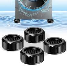 Alfombrillas Antivibración y Antideslizantes de Plástico en Negro para Lavadoras y Secadoras - Albaricoque - Ver 2