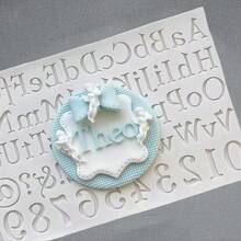 1 件字母模具蜡烛蜡熔化，用于 DIY 工艺品的硅胶模具，适合生日、情人节、母亲节、婚礼、圣诞节、感恩节礼物和装饰 - 灰色 - 查看 3