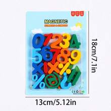 37pcs Numeric Symbol Display Set, Fridge Magnet/Whiteboard Memo, Colorful PP Lightweight & Shockproof, Math Symbol Stickers Educational Toy, Suitable For Home And School, New Year/Eid Gift - Multicolor - View 9