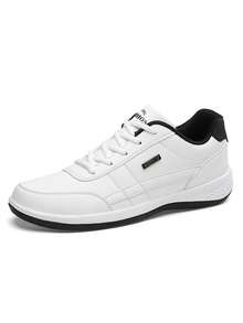 大码男士休闲运动鞋，防水轻便透气跑步鞋，百搭休闲运动鞋 - 白色 - 查看 14