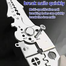 1pc Multi-Functional Electrician's Wire Stripper, Crimping Pliers, Cutter - Professional Electrical Tool For M6/M8/M10, Industrial-Grade Construction, No Assembly Required, Suitable For Household DIY, Automotive Manufacturing And Industrial Work