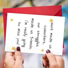 1 set de cartes de voeux d'adieu, de départ, de nouveaux départs et de meilleurs vœux, carte d'inspiration pour dire au revoir aux collègues, aux amis et aux êtres chers, carte de qualité premium avec enveloppe, idéale pour les cadeaux, les adieux au bureau et les transitions de carrière