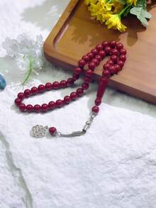 1 pieza Cuentas de oración musulmanas de acrílico de 45 piezas de 10 mm, Misbaha Tasbih Rosario Pulsera, Cuentas de oración diaria, Regalo para hombres