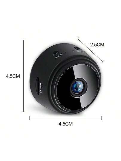1pc Small Slimme Wireless WiFi Surveillance Camera. It Is Made Of ABS Material Supports Intelligent Loop Recording, High Definition Infrared Night Vision, Strong Magnetic Attraction, Has Relatively Long St by Time. view 10