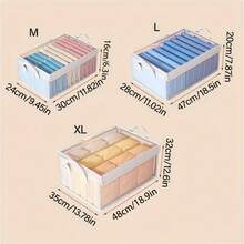 1PC Transparent Stackable Storage Box With Lid,Large Storage Container With Handle,Space Saving For Storage And Organisation,Multi-Functional Storage Box,Transparent Storage Boxes Organiser,Thickened Storage Boxes,Household,Dorm Room,Bedroom,Closet Storage Boxes. - Clear - View 6