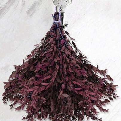 Folhas de eucalipto secas genuínas 100g/200g, material vegetal natural seco para chuveiro, folhas de eucalipto frescas preservadas de 43cm, galhos de eucalipto secos para decoração, casamento, decoração de casa, material de vime, acessórios para fotografia