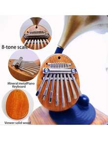 Kalimba de 8 notas de alta calidad: Piano de dedo, adecuado para fiestas y regalos, piano de pulgar de madera portátil para principiantes
