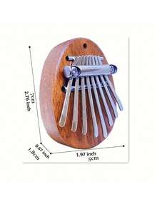 Kalimba de 8 notas de alta calidad: Piano de dedo, adecuado para fiestas y regalos, piano de pulgar de madera portátil para principiantes