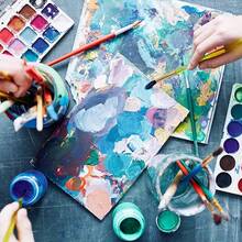 10 Piezas lienzo para pintar, 25x30cm paneles de lona en blanco a granel, paneles de lona 100% algodón para pintura al óleo, acuarela, pintura acrílica, gouache y témpera lienzo para pintuar (10, 25*30 cm) - 30*40 centímetros - Ver 4