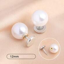 10/12/14mm Pearl Buttons, Anti-Slip Buttons, No-Sew Fixed Clothes Pins, Shirt Collar Pins, Hidden Buttons, Brooch Buttons