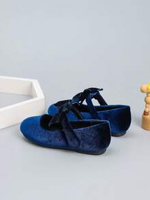 Girl's Fashionable & Lovely Flat Campus Shoes, Spring/Autumn - Blue - View 5