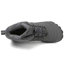 Winterschuhe Herren Schneestiefel rutschfest Outdoor Schuhe mit dicker warmer Fütterung, Damen Hohe Sneaker rutschfest Wanderschuhe