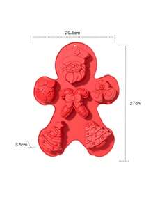 Moules en silicone de Noël, moule de cuisson de grande taille pour mini-gâteaux, savon fait main, chocolat, gelée, bonbons et bougies, avec moule en silicone en forme d'arbre de Noël, Père Noël, bonhomme de neige. Décorations de Noël, Cadeaux de Noël