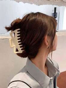 1pc Plastic Hair Clip For Updo Clips - Stylish And Simple Hair Accessory For Girls With High Ponytail Winter Claw Clips Bowknot Hair Claws Elegant Hair Clutch