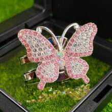 Marcador de bola de golf con clip magnético y diseño de mariposa de diamante - Accesorio de golf fácil de usar para marcar bolas en el green, regalo perfecto para golfistas