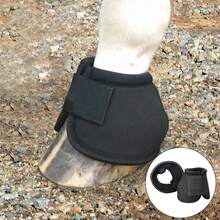 Horse Bell Boot Anti Heavy Duty Resistente al desgarro Secado protección y para Accesorios ecuestres Par, l - 1 - Ver 4
