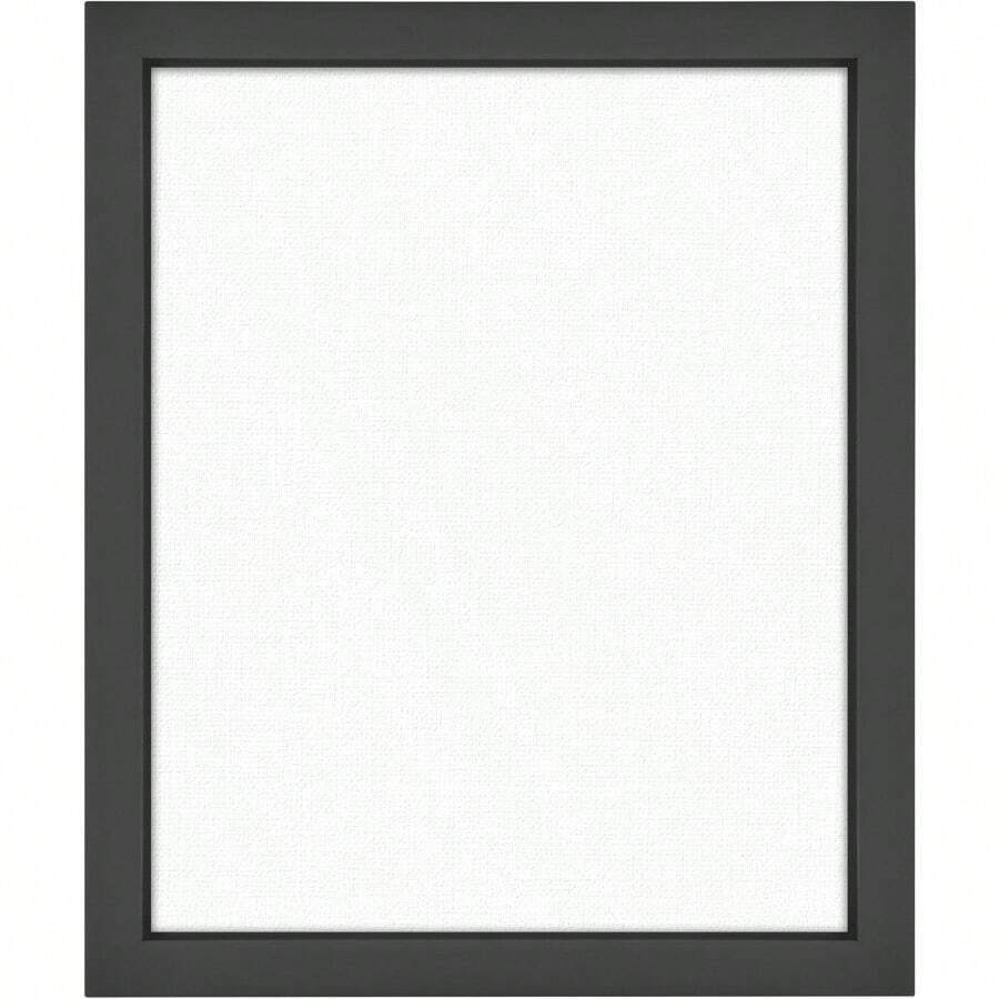 MCS Floating Frame With Canvas Included Art Frames For Canvas Paintings With Adhesive Fasteners And Hanging Hardware Black 8 X 10 Inch