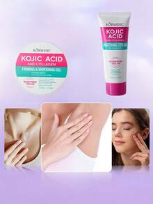 PAORPEVM 2PCS/Set Underarm Whitening Cream And Whitening Gel, Remove Underarm Dullness Underarm Knee Whitening Cream Underarm Whitening Cream Contains Plant Extracts And Collagen Face Moisturizer Lightens Skin Dull Areas - Multicolor - View 3