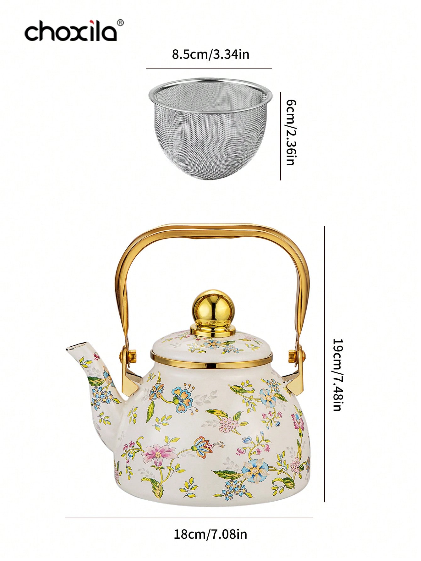 براد شاي مينا سعة كبيرة