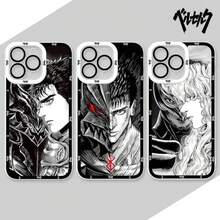 Funda compatible con  16 Pro Max 15 14 Plus 13 12 11 Pro XR XS X 8 7 SE 2020  Guts Anime, funda de silicona suave transparente, compatible con funda de  17, funda de  17 Pro, funda de  17 Pro Max - 5 - Ver 4