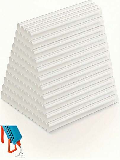 100 支迷你超透明热熔胶棒，0.27 英寸 X 3.95 英寸光滑透明粘合剂，无味，坚固，兼容大多数胶枪、DIY、手工艺品、木工、塑料、工具配件