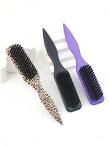 1pc Sharp Tailed Beard Brush, Men's Vintage Oil Head Styling Brush, Beard Brush, Slick Back Hair Brush For Sleek Ponytail Bun & Smoothing Baby Hairs, Edge Control - Backcombing & Teasing Hairbrush With Wide Rat Tail For Sectioning & Parting