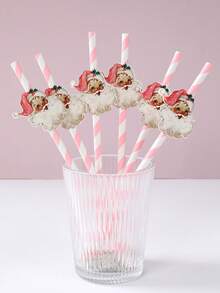 12pcs Christmas Paper Straws,Christmas Striped Straws,Truck Santa Claus Gingerbread Man Cards Decor Straws,Merry Christmas Theme Disposable Tableware,Daily Drinking And Crafts,Christmas Party Decorations For Home 2025,Christmas Table Dining Room Bottle Decor, Christmas Ornaments,Christmas Table Center Decoration,Christmas Gifts,Party Favors,Happy New Year Gifts