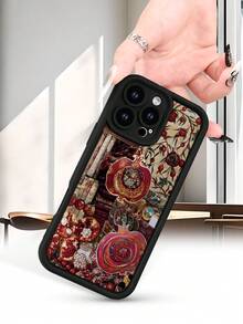 Selected SimplicityPomegranate Art Phone Case-High end | Elegant | Yellow resistant and wear-resistant | Scratch resistant and drop resistant | Wholesale of phone cases - UV printing for - Negro - Ver 4